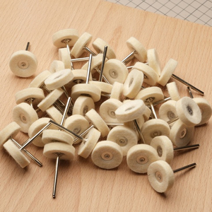 Насадка для дремеля // Плотный войлочный диск