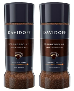 Кофе растворимый Davidoff Espresso 57, 100 г стеклянная банка (Давидоф) х 2 шт