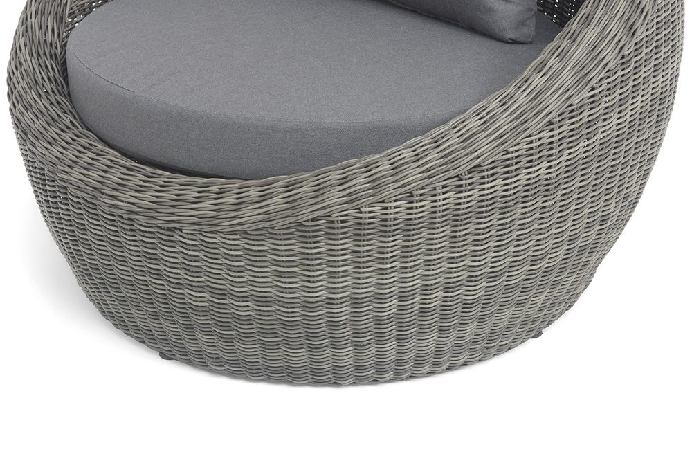 "Барселона" кресло из искусственного ротанга, цвет графит