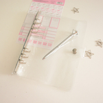 Обложка силиконовая (ПВХ) прозрачная с кольцевым механизмом, формат А5