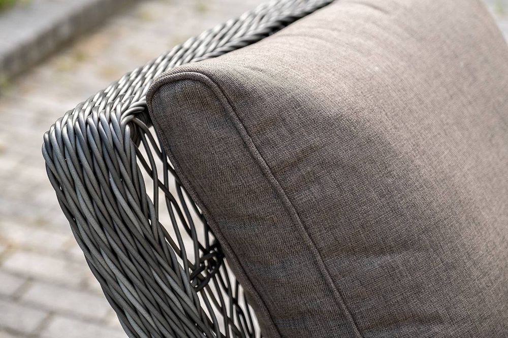 "Гранд Латте" лаунж-зона из искусственного ротанга, цвет графит