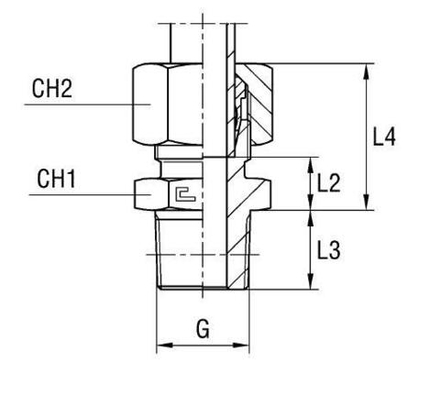 Штуцер FC DL10 BSPT 1/4" (в сборе)
