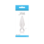 Анальная пробка Jolie с кольцом мини (прозрачная) (Цвет: прозрачный)