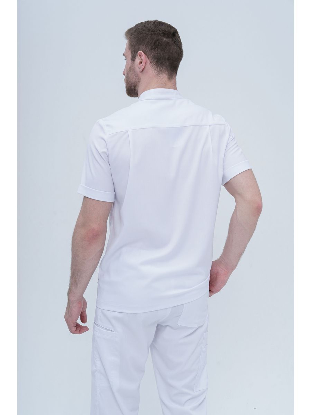 рубашка мужская медицинская на молнии TZ700