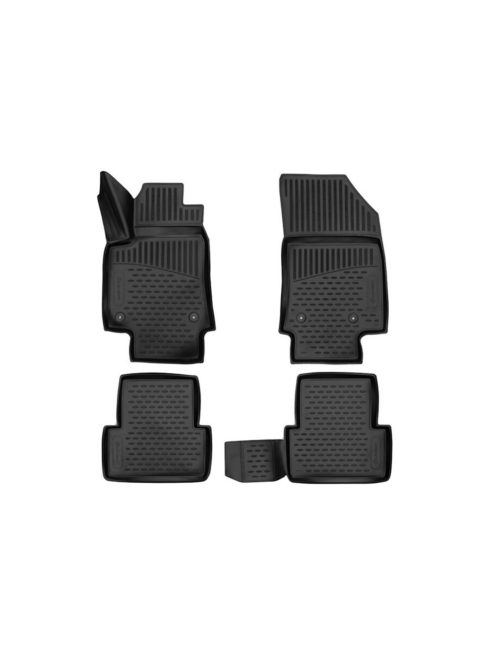 Коврики в салон для CITROEN C3 Aircross 2017- , 4шт. (полиуретан) ELEMENT3D01826210K