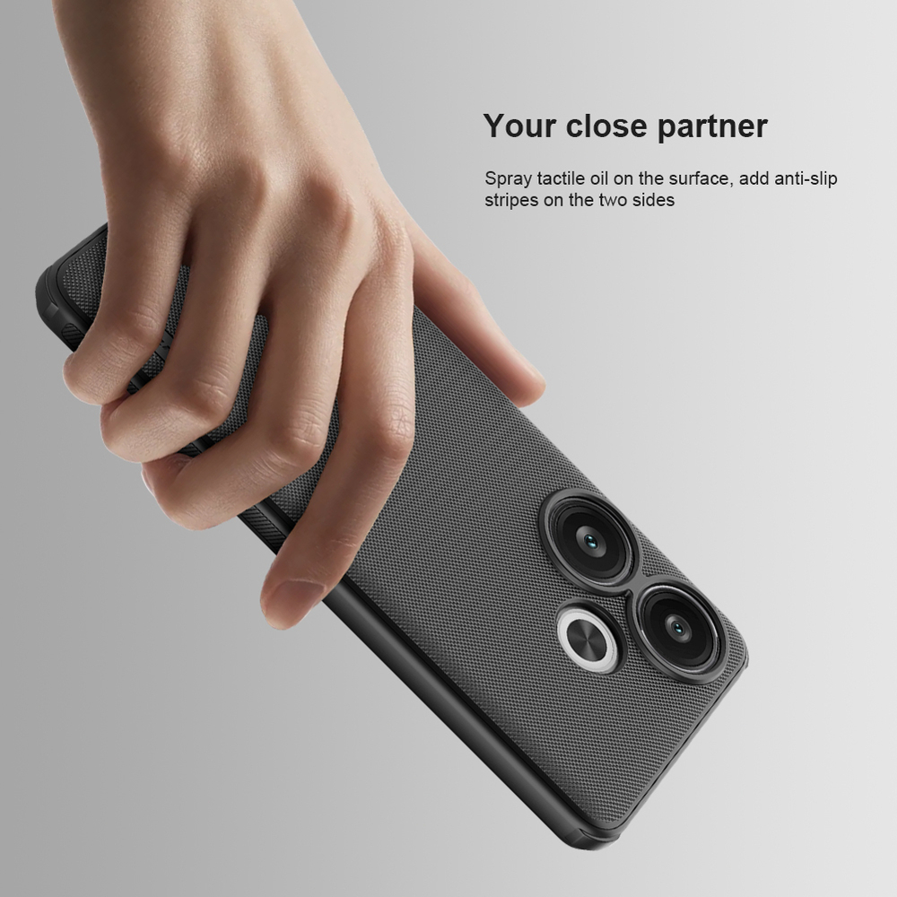 Чехол усиленный от Nillkin c встроенным круглым магнитом для Xiaomi Redmi Turbo 3, серия Super Frosted Shield Pro Magnetic Case