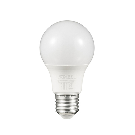 Лампа светодиодная LED Старт ECO Груша, E27, 10 Вт, 4000 K, холодный свет