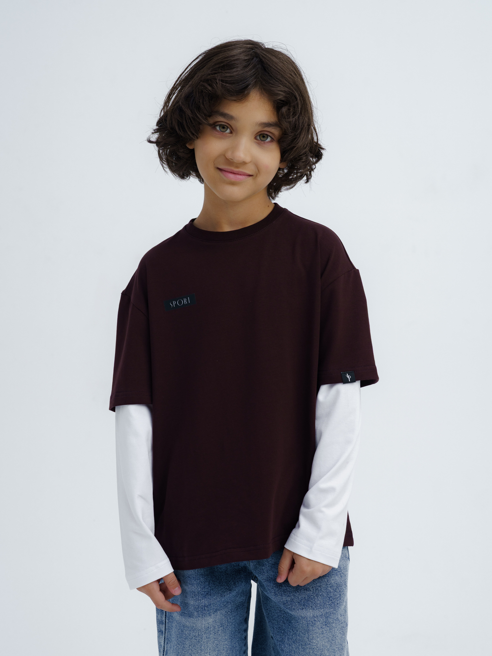 Лонгслив с двойным рукавом