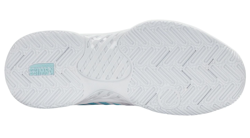 Женские кросовки для Padel K-Swiss Express Light 3 Padel - white/soft neon blue/neon buble gum