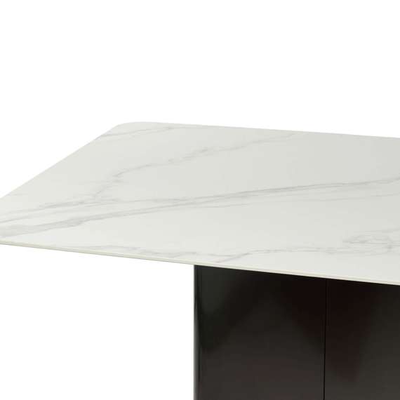 Обеденный стол Arrell 200х100 см, белая керамика