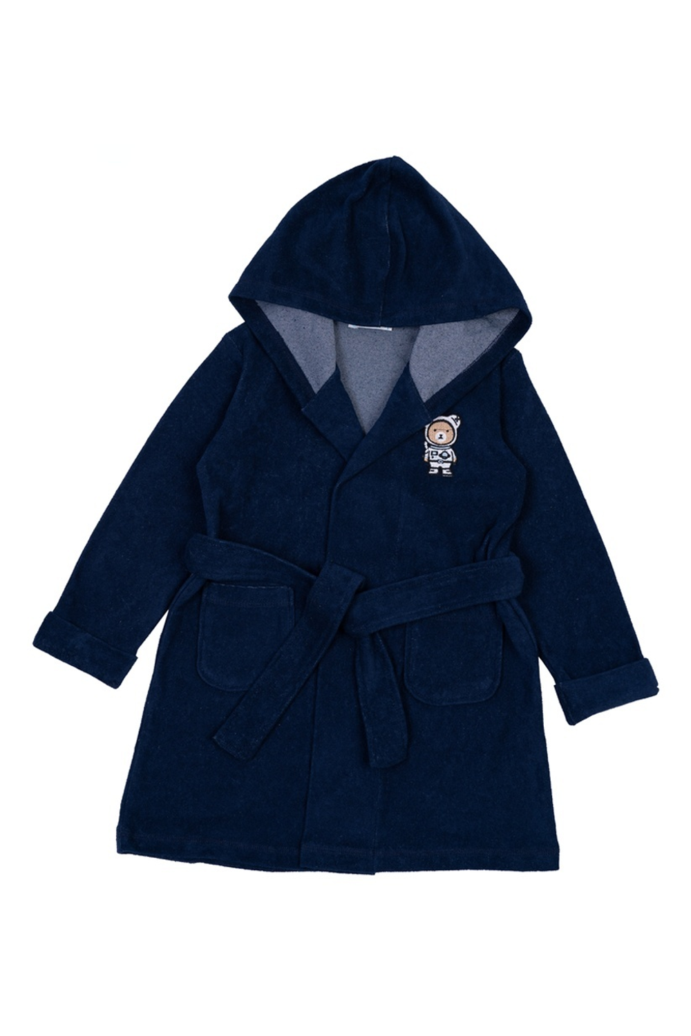 Халат (банный) для мальчика M1190M-3/6 р.110 т.синий (Такро)