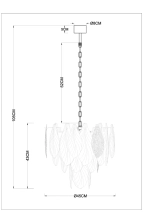 Подвесная люстра ARTE LAMP FELICITA A4080LM-6GO