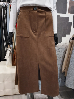 Юбка замшевая