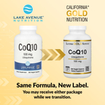California Gold Nutrition, коэнзим Q10, убихинон класса USP, 100 мг, 360 растительных капсул