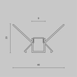 Профиль Maytoni   ALM-4623-S-2M