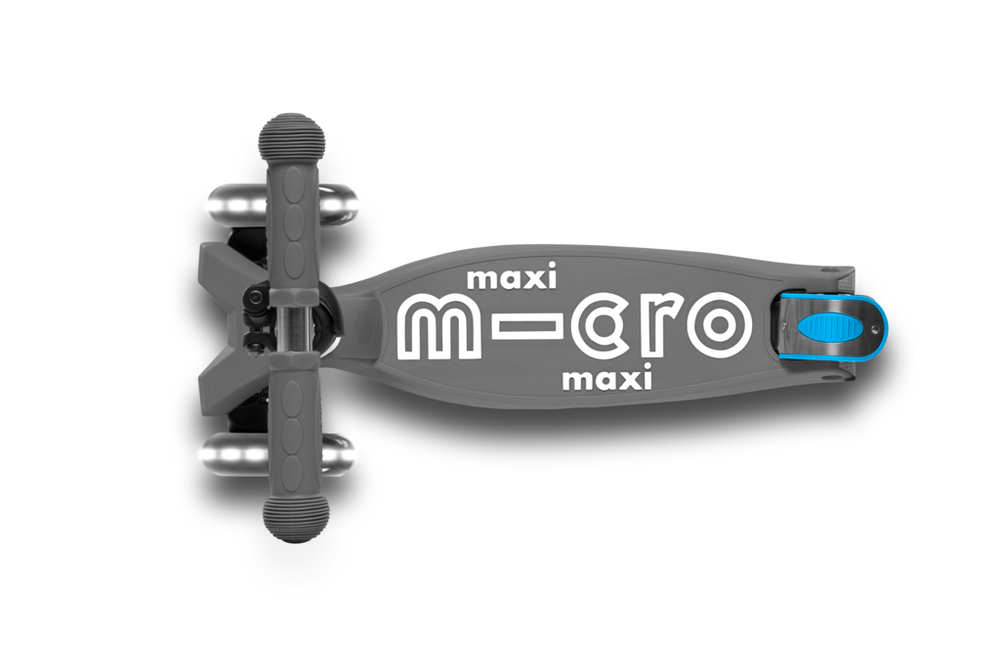 Самокат Maxi Micro Deluxe LED складной серый