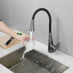 Смеситель для кухни с гибким изливом HAIBA HB73827-3 графит