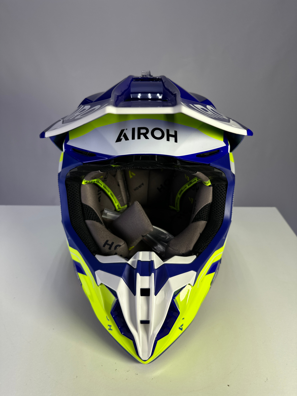 Шлем Airoh TWIST 3 DIZZY Blue/Yellow Glossy