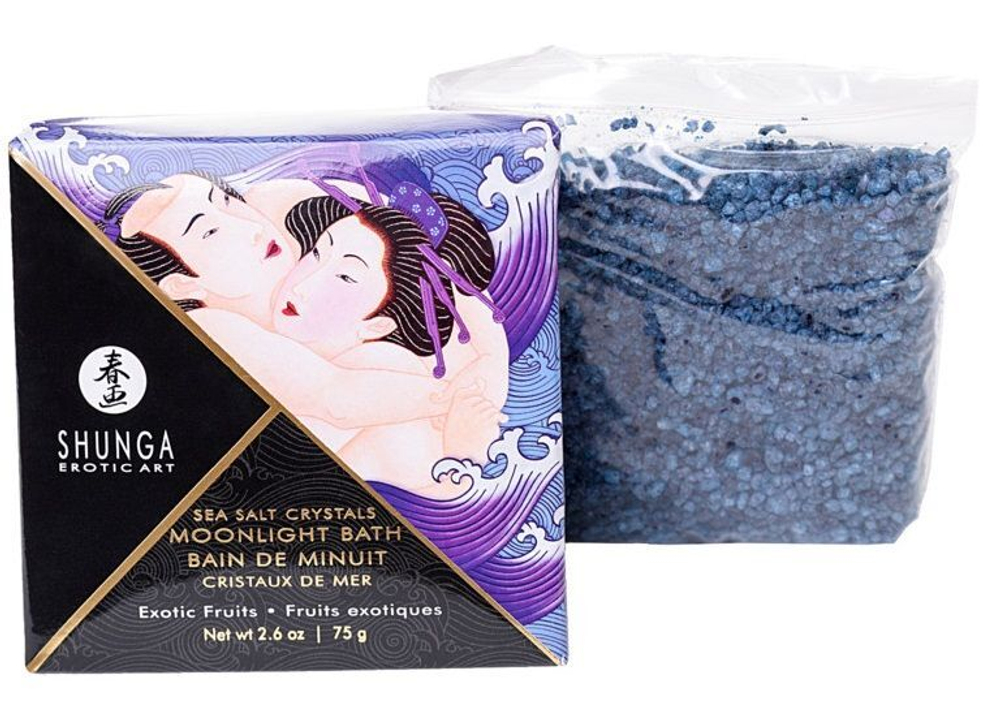 Соль для ванны Bath Salts Exotic Fruits с ароматом экзотических фруктов - 75 гр. (Цвет: фиолетовый)