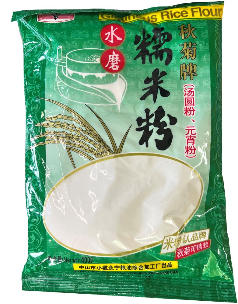 Мука рисовая клейкая Qiuju Glutinous Rice Flour, 400 г, 4 шт