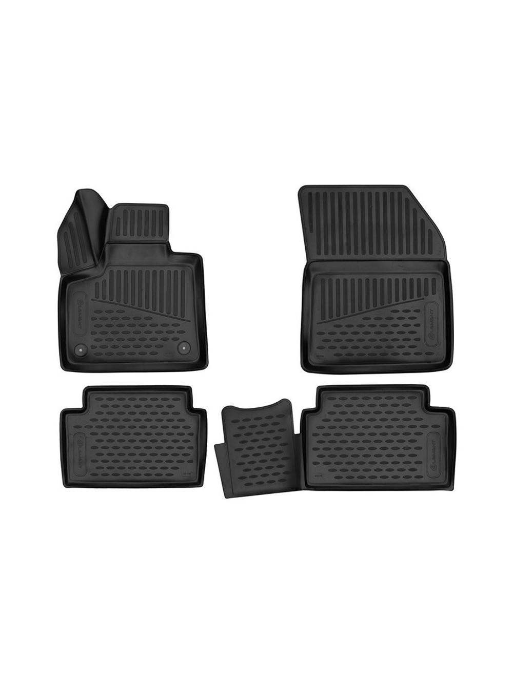 Коврики в салон для CITROEN C5 AirCross, 2019- кроссовер, 4шт. (полиуретан) ELEMENT3D02278210K