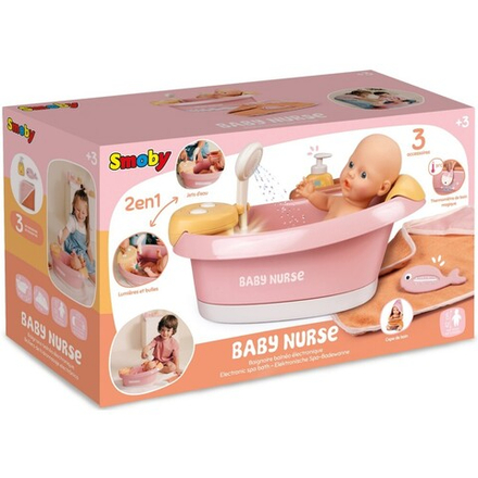 Smoby Baby Nurse - Гидромассажная ванна со светом Для куклы 42 см 220386