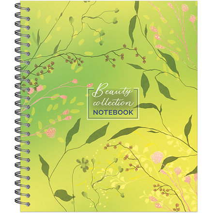 НОВИНКА! Тетрадь общая 48 листов на металлическом гребне "Нежные паттерны"