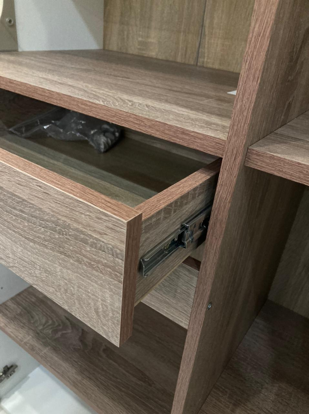 Шкаф витрина малая Ультра белый/белый глянец