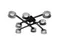CL-UFO-S001-GX53*8 BK (1) Люстра NW