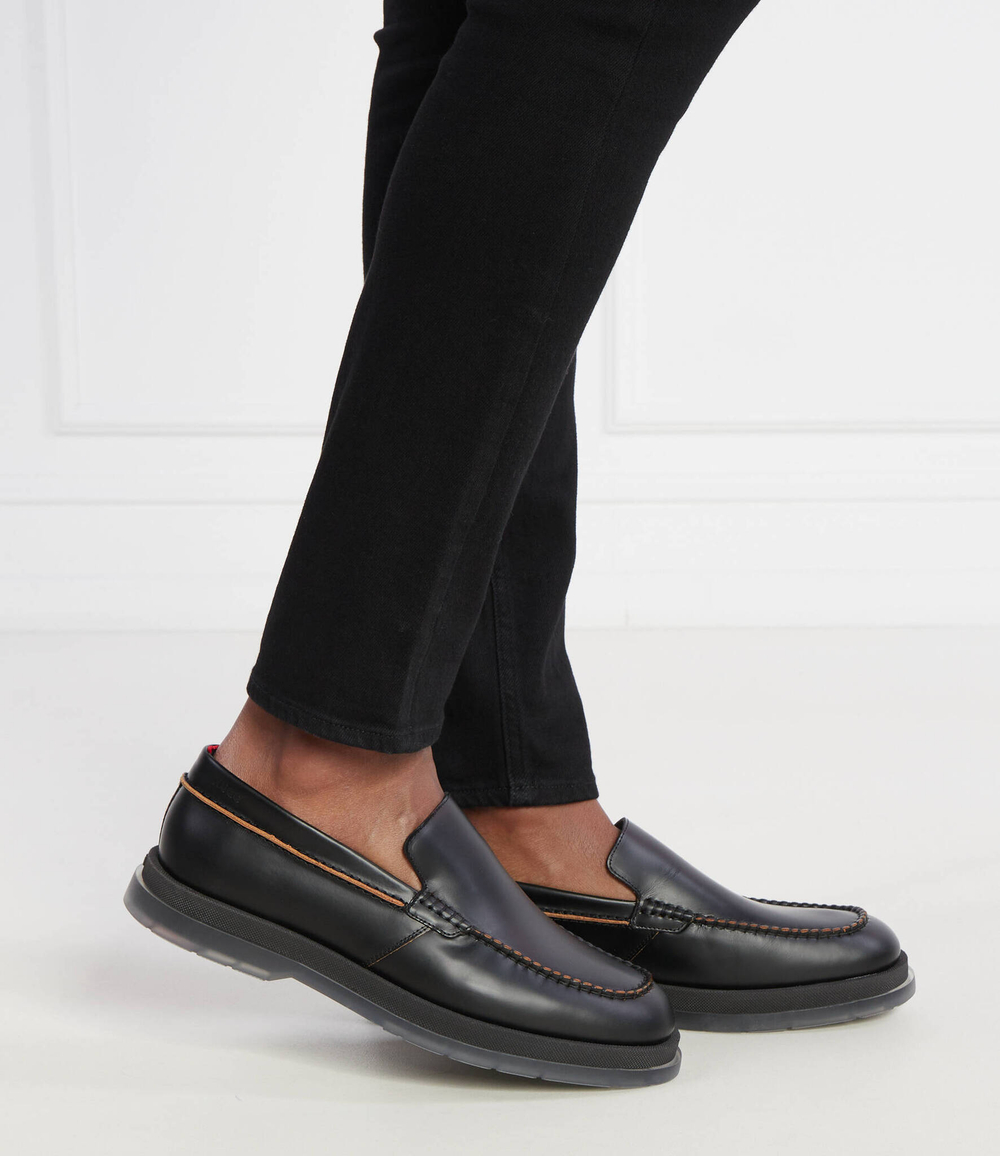 Кожаные мокасины HUGO - черный(50517275)