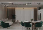 Шинопровод магнитный Crystal Lux Trace 48V CLT 0.117 01 L2000 BL 2м