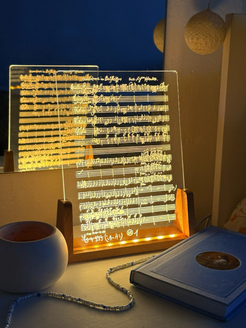 Ночник "Нотный стан"