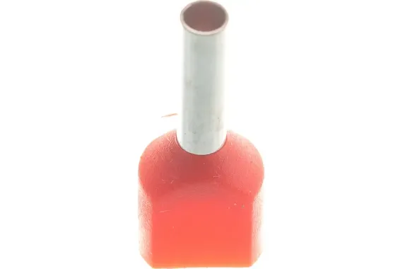 Наконечник Navigator Е2 1,0-8 втулочный изолированный красный (упаковка 50шт) 38574