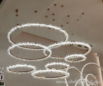 cristal chandelier Halo  by Manooi ( 7 rings ) replica