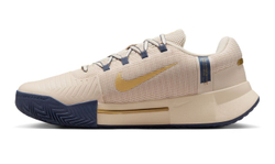 Мужские кроссовки теннисные Nike Zoom GP Challenge 1 Clay Premium - Бежевый, небесный, Золотой