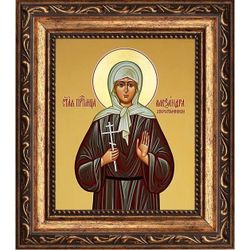 Александра Хворостянникова преподобномученица послушница. Икона на холсте.