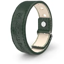 Кожаный браслет Москвёнок STYLE тёмно-зелёный (проход + питание)