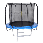 Батут для дома с сеткой 12 футов, внутренняя сетка и лестницей