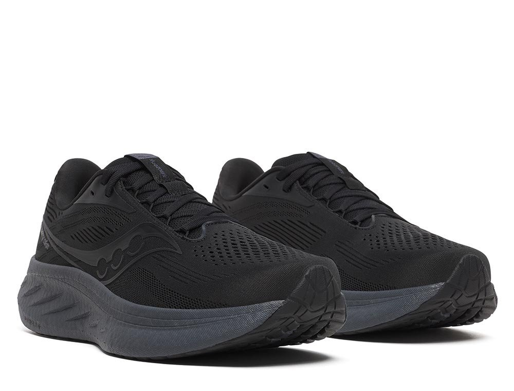 Кроссовки для бега мужские Saucony Ride 18 Wide M Черные