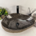 Каменная раковина из речного камня RS-05193 (58*39*15) 0862 из натурального камня