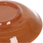 Тарелка глубокая 19*4см оранжевая Риштанская Керамика