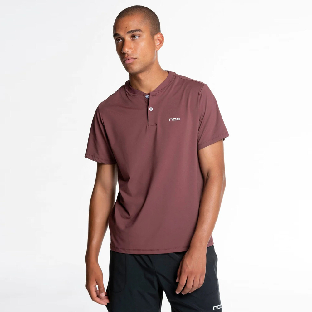 Мужское теннисное поло NOX Pro Polo Men - Dark Red