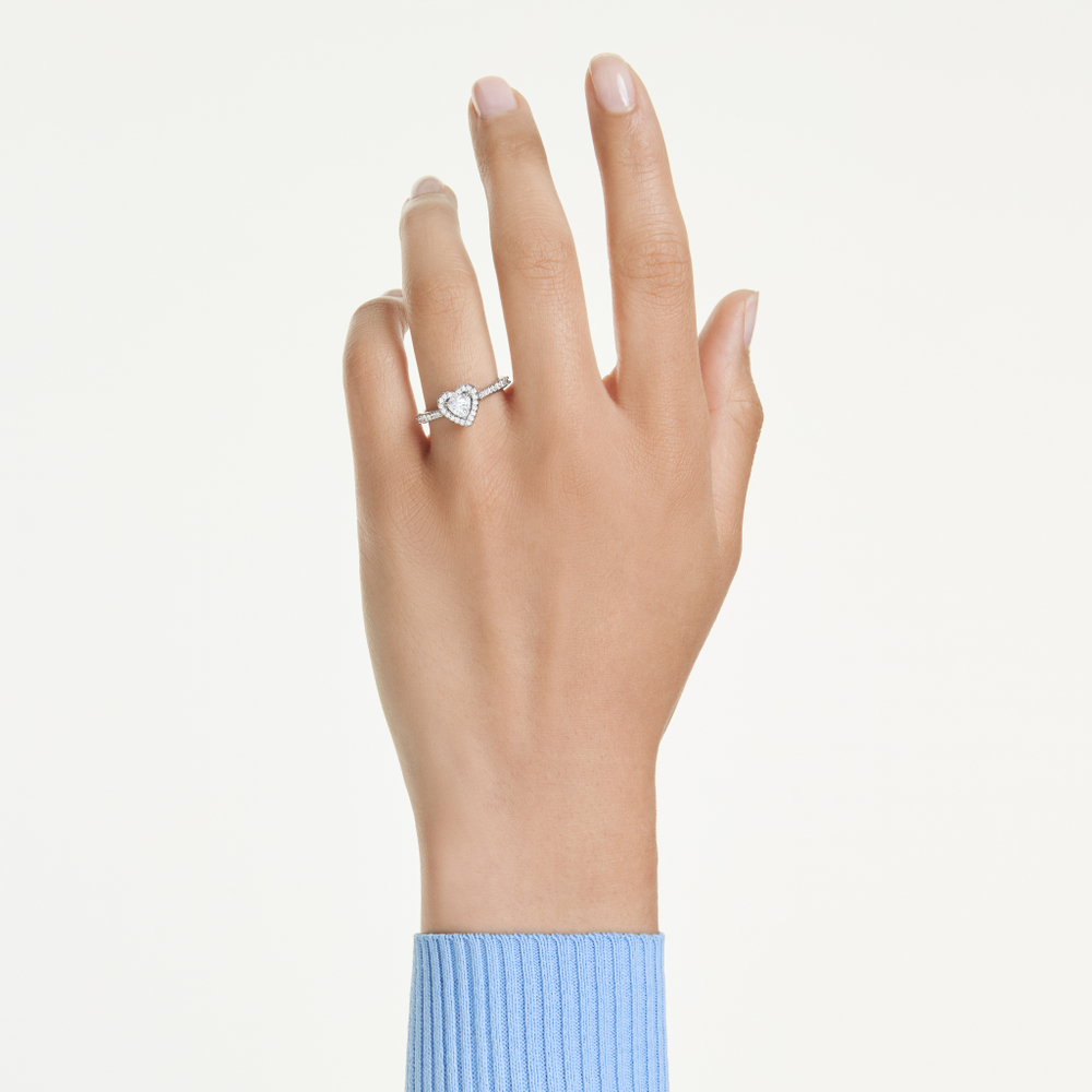 UNA:RING HRT WHITE/RHS 58