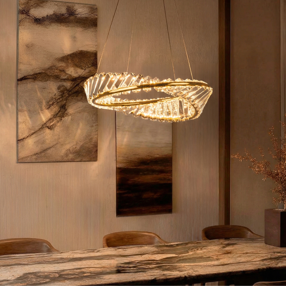 699043 Люстра VIDARE 20W LED 1700LM ЗОЛОТО 3000K IP20