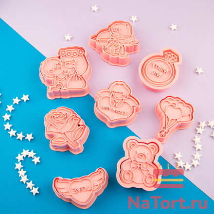 Набор вырубок «День влюбленных» 8 шт