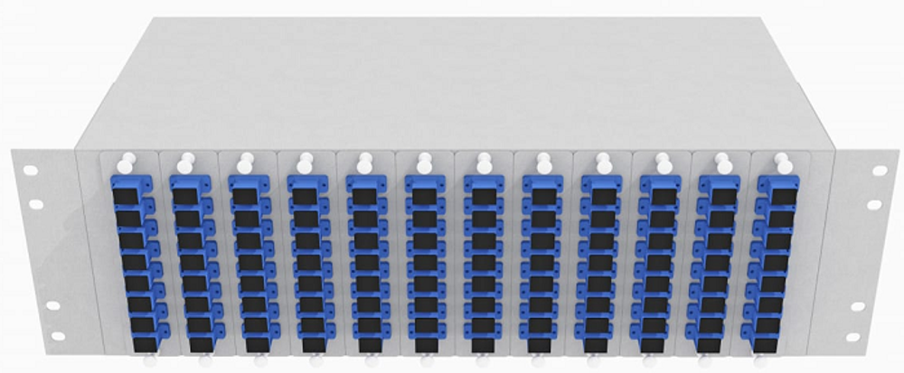 Кросс оптический стоечный  TopLAN КРС-Top-3U-96SC/U-OS2-GY