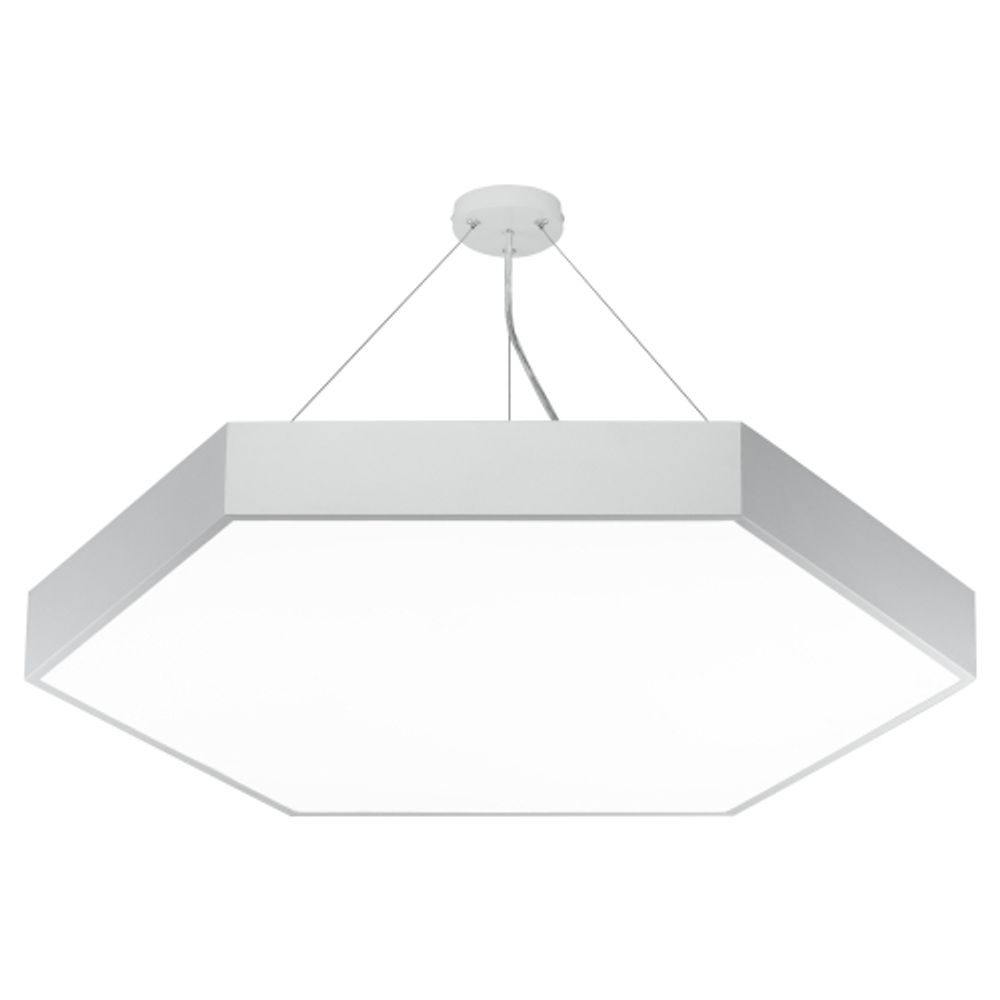 Светильник LED ЭРА Geometria SPO-122-W-40K-066 Hexagon 66Вт 4000К 5300Лм 800*800*80 белый подвесной драйвер внутри