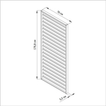 Панель для стен деревянная Эпларо 177х76 см, панель вешалка для цветов кашпо для сада, балкона и прихожей, венге