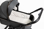 Детская коляска Peppy Tecla 3 в 1 с автокреслом First black Shadow Antrazit Chrome Edition (Графитовый)
