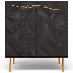 Комод Арт Колор leaves Стайл Голд с 2 полками коричневый